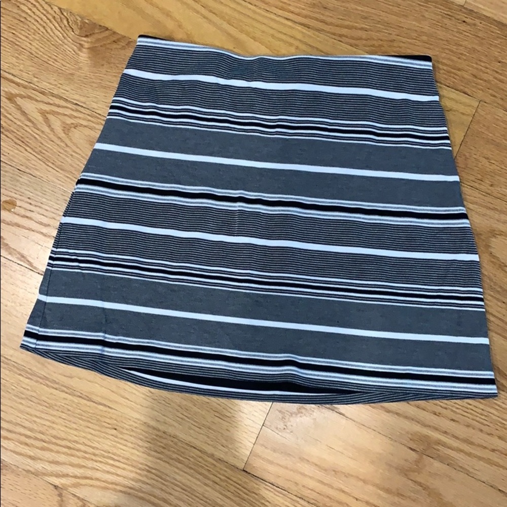 Express Striped Cotton Skirt